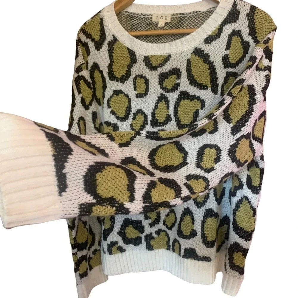 Leopard Sweater POL Small Womens